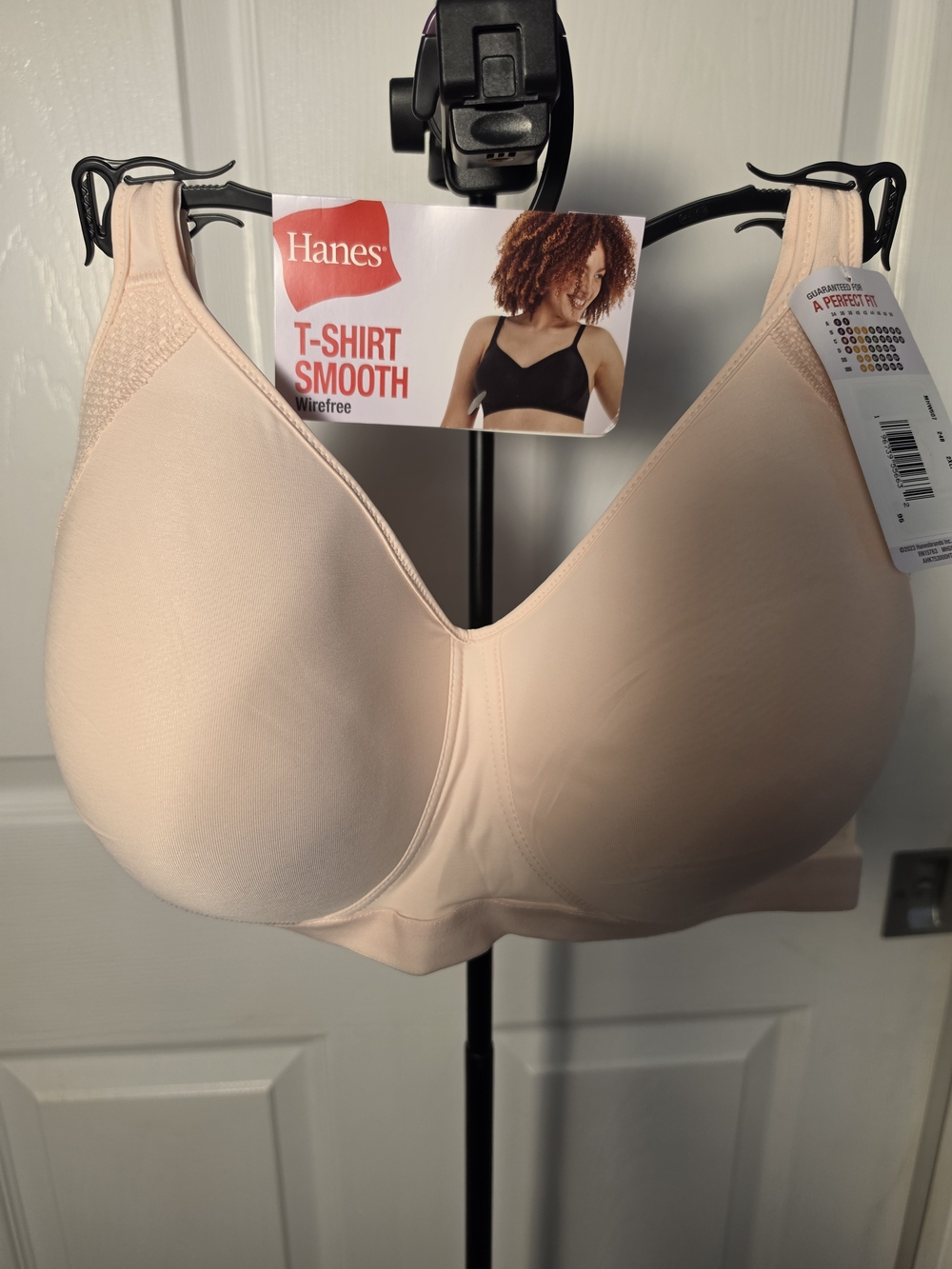 Hanes T-Shirt Smooth Wirefree Bra - Light Pink Xxl